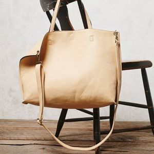 Free People Reversible Slouchy Vegan Leather Tote